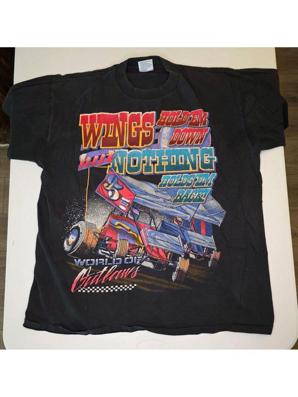 90s World Of Outlaws Racing Single Stitch Tee